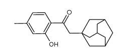 2-(adamantan-1-yl)-1-(2-hydroxy-4-methylphenyl)ethanone Structure