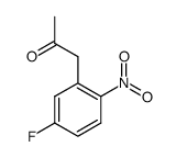 5-氟-2-硝基苯基丙酮结构式