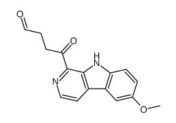 4-(6-methoxy-9H-pyrido[3,4-b]indol-1-yl)-4-oxobutanal Structure