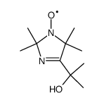 1-methyl-1-<4-(1-oxyl-2,2,5,5-tetramethyl-3-imidazolyl)>ethanol结构式