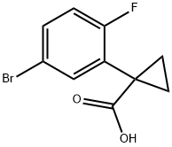 1-(5-Bromo-2-fluorophenyl)cyclopropanecarboxylic Acid Structure