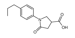 1-(4-Propylphenyl)-5-oxopyrrolidine-3-carboxylic acid picture