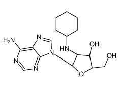 (2R,3R,4R,5R)-5-(6-aminopurin-9-yl)-4-(cyclohexylamino)-2-(hydroxymethyl)oxolan-3-ol Structure