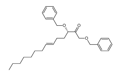 (S)-1,3-dibenzyloxytetradec-6-en-2-one结构式