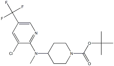 4-[(3-Chloro-5-trifluoroMethyl-pyridin-2-yl)-Methyl-aMino]-piperidine-1-carboxylic acid tert-butyl ester picture