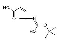 2-Pentenoic Acid, 4-[[)1,1-Dimethylethoxy)Carbonyl]amino]-, (2E,4s)-(9CI) Structure