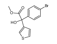 methyl α-(4-bromophenyl)-α-(3-thienyl)-α-hydroxyacetate结构式