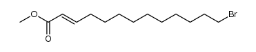 methyl 13-bromotridec-2-enoate结构式