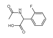 N-Acetyl-α-(2-fluorophenyl)glycine结构式