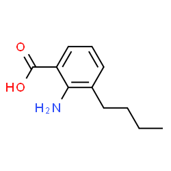 Benzoic acid, 2-amino-3-butyl- (9CI) structure