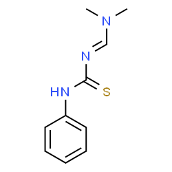 N-[(DIMETHYLAMINO)METHYLENE]-N'-PHENYLTHIOUREA结构式