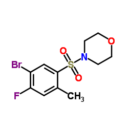 4-[(5-Bromo-4-fluoro-2-methylphenyl)sulfonyl]morpholine结构式