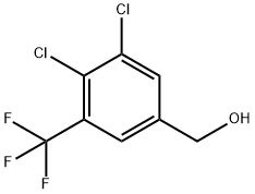 3,4-Dichloro-5-(trifluoromethyl)benzyl alcohol结构式