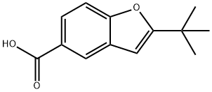 2-tert-Butyl-1-benzofuran-5-carboxylic acid Structure