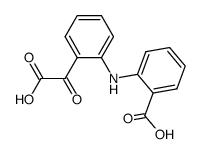 2-[N-(2-carboxyphenyl)amino]phenylpyruvic acid Structure