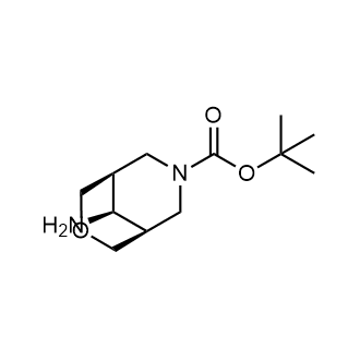 Tert-butyl (1R,5S,9s)-9-amino-3-oxa-7-azabicyclo[3.3.1]Nonane-7-carboxylate structure