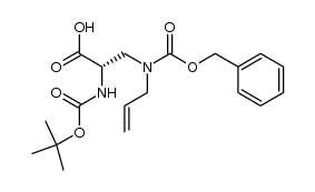 L-Alanine,N-1,1-dimethylethoxy caronyl-3-phenylmethoxy carbonyl-2-propen-1-ylamino结构式