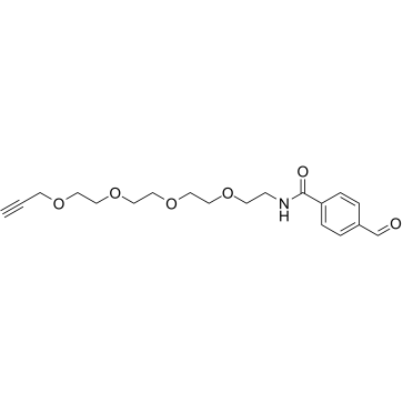 Ald-Ph-amido-PEG4-propargyl structure