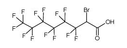 2-bromo-3,3,4,4,5,5,6,6,7,7,8,8,8-tridecafluorooctanoic acid Structure