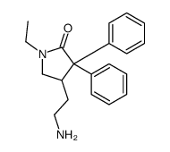 4-(2-aminoethyl)-1-ethyl-3,3-diphenylpyrrolidin-2-one Structure