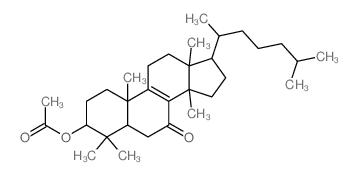 [4,4,10,13,14-pentamethyl-17-(6-methylheptan-2-yl)-7-oxo-1,2,3,5,6,11,12,15,16,17-decahydrocyclopenta[a]phenanthren-3-yl] acetate structure