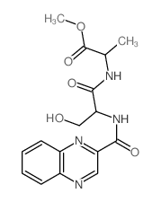 methyl 2-[[3-hydroxy-2-(quinoxaline-2-carbonylamino)propanoyl]amino]propanoate Structure