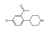 4-(4-chloro-2-(R,S)-methylsulfinylphenyl)piperidine Structure