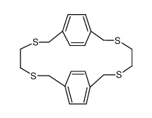 3,6,13,16-Tetrathia-tricyclo[16.2.2.28,11]tetracosa-1(21),8(24),9,11(23),18(22),19-hexaene Structure