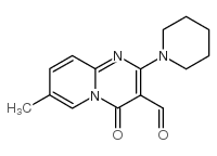 7-METHYL-4-OXO-2-PIPERIDIN-1-YL-4H-PYRIDO[1,2-A]PYRIMIDINE-3-CARBALDEHYDE结构式