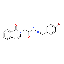 N'-(4-Bromobenzylidene)-2-(4-oxo-3(4H)-quinazolinyl)acetohydrazide picture