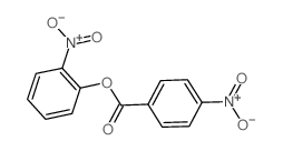 Benzoic acid, 4-nitro-,2-nitrophenyl ester结构式