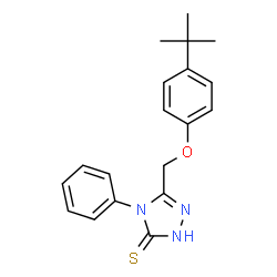 5-(4-tert-Butyl-phenoxymethyl)-4-phenyl-4H-[1,2,4]triazole-3-thiol structure