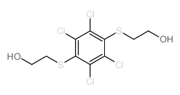 Ethanol,2,2'-[(2,3,5,6-tetrachloro-1,4-phenylene)bis(thio)]bis- Structure