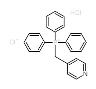 Phosphonium,triphenyl(4-pyridinylmethyl)-, chloride, hydrochloride (1:1:1) Structure