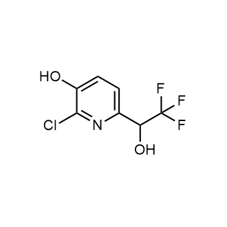 2-Chloro-6-(2,2,2-trifluoro-1-hydroxyethyl)pyridin-3-ol picture