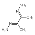 (E)-[(3E)-3-hydrazinylidenebutan-2-ylidene]hydrazine structure