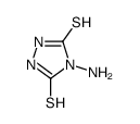 4-氨基-4H-1,2,4-噻唑-3,5-二硫醇结构式