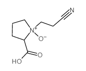 L-Proline,1-(2-cyanoethyl)-, 1-oxide (9CI)结构式