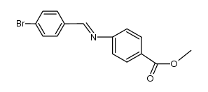 methyl 4-((4-bromobenzylidene)amino)benzoate Structure