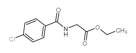 Ethyl 2-[(4-chlorobenzoyl)amino]acetate Structure