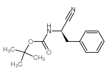 [(1R)-1-氰基-2-苯基乙基]氨基甲酸叔丁酯结构式