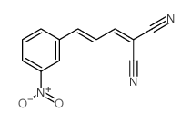 Propanedinitrile,2-[3-(3-nitrophenyl)-2-propen-1-ylidene]- Structure