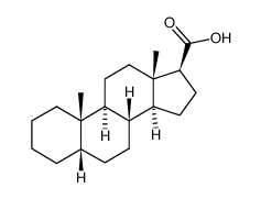 5β-Androstane-17β-carboxylic acid structure