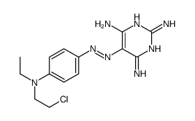 5-[[4-[2-chloroethyl(ethyl)amino]phenyl]diazenyl]pyrimidine-2,4,6-triamine结构式