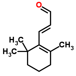 3-(2,6,6-三甲基-1-环己烯基)-2-丙烯醛结构式