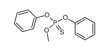 Phosphorothioic acid O-methyl O,O-diphenyl ester structure