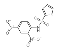 N-(2,4-dinitrophenyl)thiophene-2-sulfonamide结构式