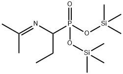 [1-(Isopropylideneamino)propyl]phosphonic acid bis(trimethylsilyl) ester结构式