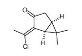 (1S, 5R)-2-(1-chloro-(E)-ethylidene)-6,6-dimethyl-bicyclo[3.1.0]hexan-3-one Structure