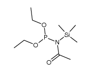 diethyl acetyl(trimethylsilyl)phosphoramidite Structure